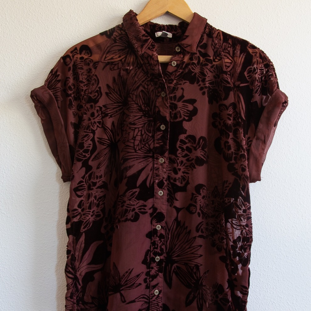 Urban Outfitters See Through Hawaiian top